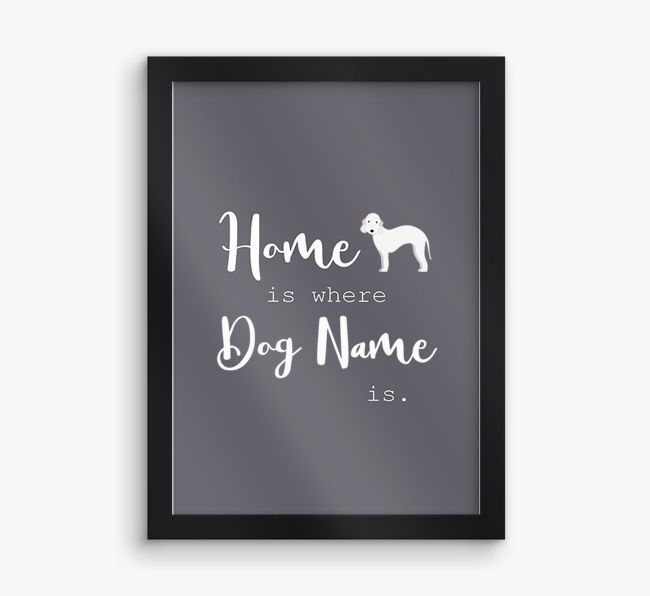 'Home Is Where' Print with {breedFullName} Icon